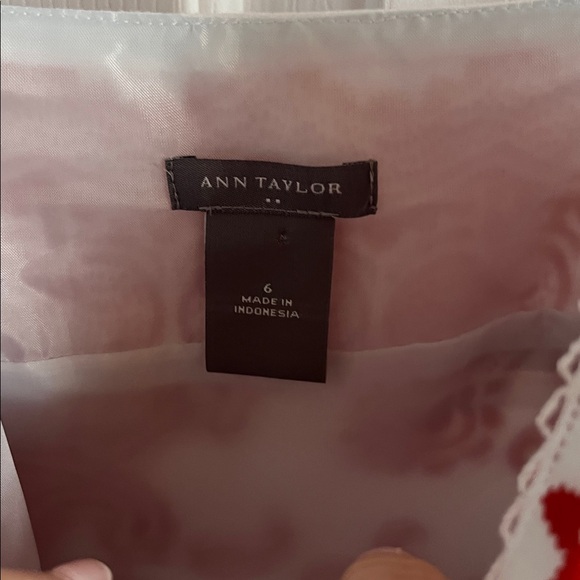 Ann Taylor Red Paisley Strappy Midi dress Size 6 - Picture 6 of 10